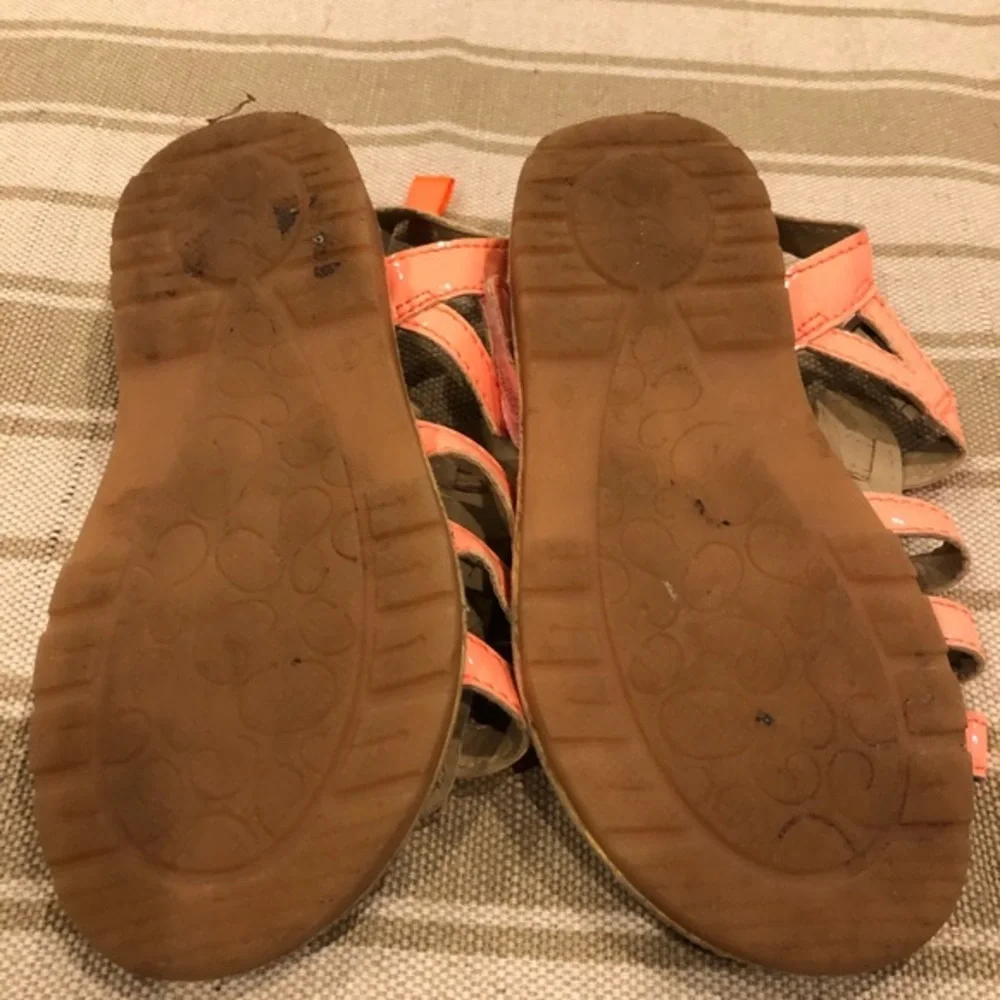 Carters girls sandals size 10 bright summer‎ adjustable strap